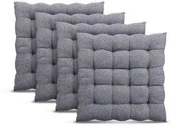 Bestlivings Stuhlkissen Lissabon 40x40cm Hellgrau 4er Pack