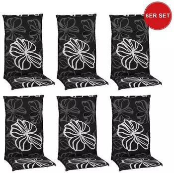 beo Saumauflage Boston 6er-Set Hochlehner Schwarz-Wei&szlig;