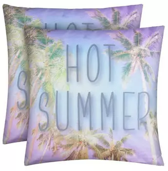 Bestlivings Outdoor Kissen mit Strandmotiv Hot Summer 2er Pack
