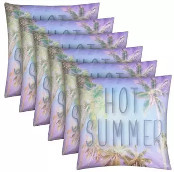 Bestlivings Outdoor Kissen mit Strandmotiv Hot Summer 6er Pack