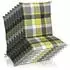 Beautissu 8er Set Sunny GR Niedriglehner Auflagen 100x50cm in Grün Kariert