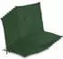 Beautissu 8er Set Niedriglehner Auflage Loft NL 100x50x6cm Dunkelgrün