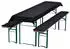 NYVI Bierbankauflagen Set 240x90cm Schwarz