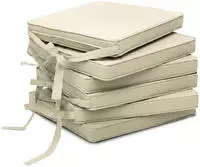 6er Set Loft Sk Stuhlkissen Natur, 45x40x5cm