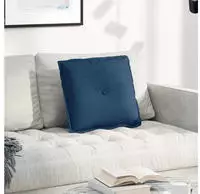 vidaXL R&uuml;ckenkissen Blau 50 x 19 x 45 cm Stoff