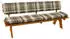 DEGAMO Seattle Bankauflage 2-teilig 195cm grau/beige kariert (38839)