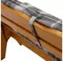 DEGAMO Seattle Bankauflage 2-teilig 195cm grau/beige kariert (38839)