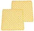 Beliani Terni Sitzkissen 2er-Set Polyester Gelb 37x34cm (359954)