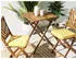 Beliani Terni Sitzkissen 2er-Set Polyester Gelb 37x34cm (359954)