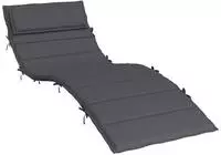 vidaXL Sonnenliegen-Auflage Anthrazit 180x60x4 cm Oxford-Gewebe