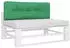 vidaXL Palettenkissen Grün 120x40x12cm Stoff