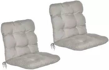 Beautissu Flair NL Niederlehner Auflagen 2er-Set, 100x50x8cm, Hellgrau (Flair NL)
