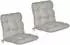 Beautissu Flair NL Niederlehner Auflagen 2er-Set, 100x50x8cm, Hellgrau (Flair NL)