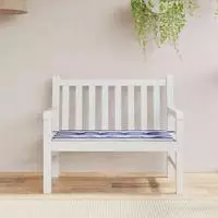 vidaXL Gartenbank-Auflage Blau&Wei&szlig; Gestreift 100x50x4cm Oxford-Gewebe