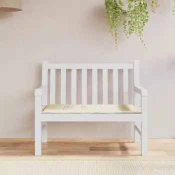vidaXL Gartenbank-Auflage Creme 120x50x3cm Oxford-Gewebe (43198)