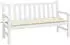 vidaXL Gartenbank-Auflage Cremeweiß 150x50x7cm Oxford-Gewebe (314958)