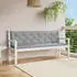 vidaXL Gartenbank-Auflage Grau 200x(50+50)x7cm Oxford-Gewebe (315041)