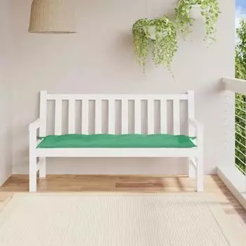 vidaXL Gartenbank-Auflage Gr&uuml;n 150x50x7cm Oxford-Gewebe (361607)