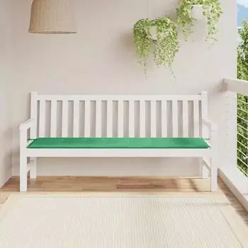 vidaXL Gartenbank-Auflage Gr&uuml;n 180x50x3cm Oxford-Gewebe (43208)