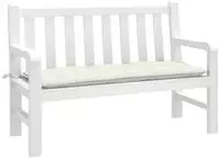vidaXL Gartenbank-Auflage Melange Creme 120x50x7 cm Stoff