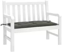 vidaXL Gartenbank-Auflage Melange Dunkelgrau 100x50x7 cm Stoff