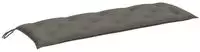 vidaXL Gartenbank-Auflage Melange Dunkelgrau 150x50x7 cm Stoff