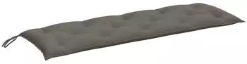 vidaXL Gartenbank-Auflage Melange Dunkelgrau 150x50x7cm Stoff (4002554)