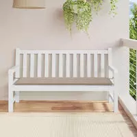 vidaXL Gartenbank-Auflage Taupe 150x50x4 cm Oxford-Gewebe