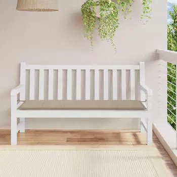 vidaXL Gartenbank-Auflage Taupe 150x50x4cm Oxford-Gewebe (47623)
