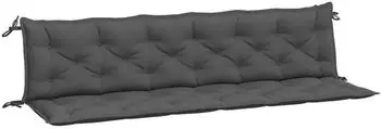 vidaXL Gartenbank-Auflagen 2 Stk. Anthrazit 200x50x7cm Oxford-Gewebe (361735)