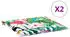 vidaXL Gartenstuhl-Kissen 2 Stk. Mehrfarbig 40x40x4cm Stoff (361017)
