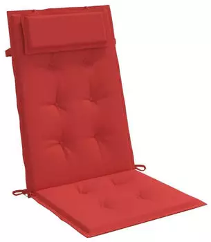 vidaXL Hochlehner-Auflagen 2 Stk. Rot Oxford-Gewebe (361892)