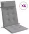 vidaXL Hochlehner-Auflagen 6 Stk. Grau Oxford-Gewebe (361879)