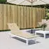 vidaXL Liegestuhl-Auflage Beige (75+105)x50x4cm (314176)