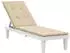 vidaXL Liegestuhl-Auflage Beige (75+105)x50x4cm (314176)
