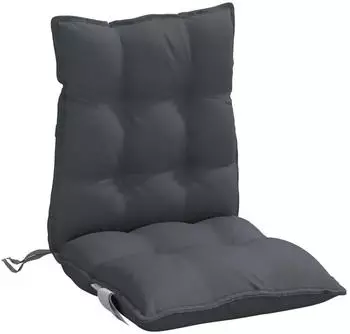 vidaXL Niedriglehner-Auflagen 2 Stk. Anthrazit Oxford-Gewebe (377671)