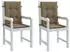 vidaXL Niedriglehner-Auflagen 2 Stk. Melange Taupe 100x50x4cm Stoff (4002469)