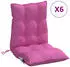 vidaXL Niedriglehner-Auflagen 6 Stk. Rosa Oxford-Gewebe (377733)