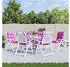 vidaXL Niedriglehner-Auflagen 6 Stk. Rosa Oxford-Gewebe (377733)