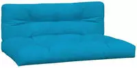 vidaXL Palettenkissen 2 Stk. Blau Stoff