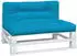 vidaXL Palettenkissen 2 Stk. Blau Stoff (360737)