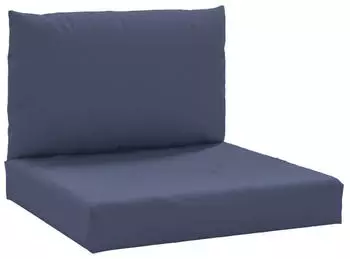 vidaXL Palettenkissen 2 Stk. Marineblau Stoff (379148)