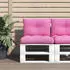 vidaXL Palettenkissen 2 Stk. Rosa Oxford-Gewebe (360854)