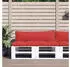 vidaXL Palettenkissen 2-tlg. Rot Stoff (360928)