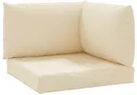 vidaXL Palettenkissen 3-tlg. Beige Oxford-Gewebe