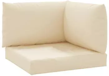 vidaXL Palettenkissen 3-tlg. Beige Oxford-Gewebe (315067)