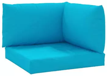 vidaXL Palettenkissen 3-tlg. Hellblau Oxford-Gewebe (315068)