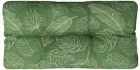 vidaXL Palettenkissen Blattmuster 70x40x12 cm Stoff