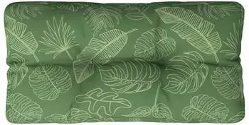 vidaXL Palettenkissen Blattmuster 70x40x12cm Stoff (360598)