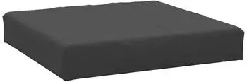 vidaXL Palettenkissen Schwarz 60x60x6cm Oxford-Gewebe (315083)